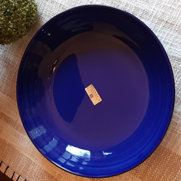 *SOLD* 20th Century Givenchy Paris Porcelain Cobalt Blue Enamel plate bowl - Picture 2 of 11